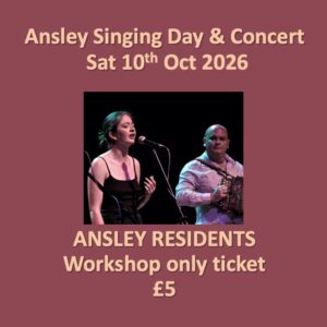 Ansley Singing Day - workshop only ticket ANSLEY RESIDENTS